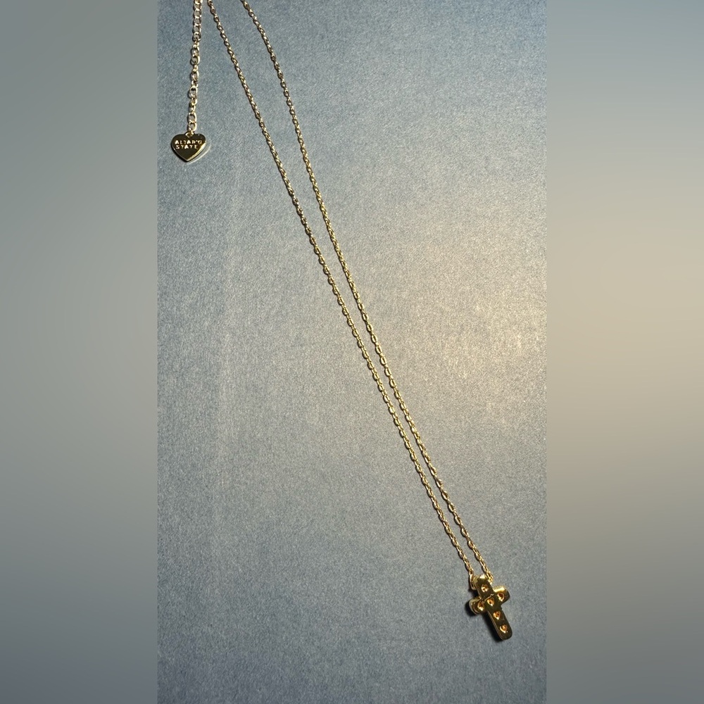 Altar'd State Gold Cross Pendant Necklace - Picture 9 of 11